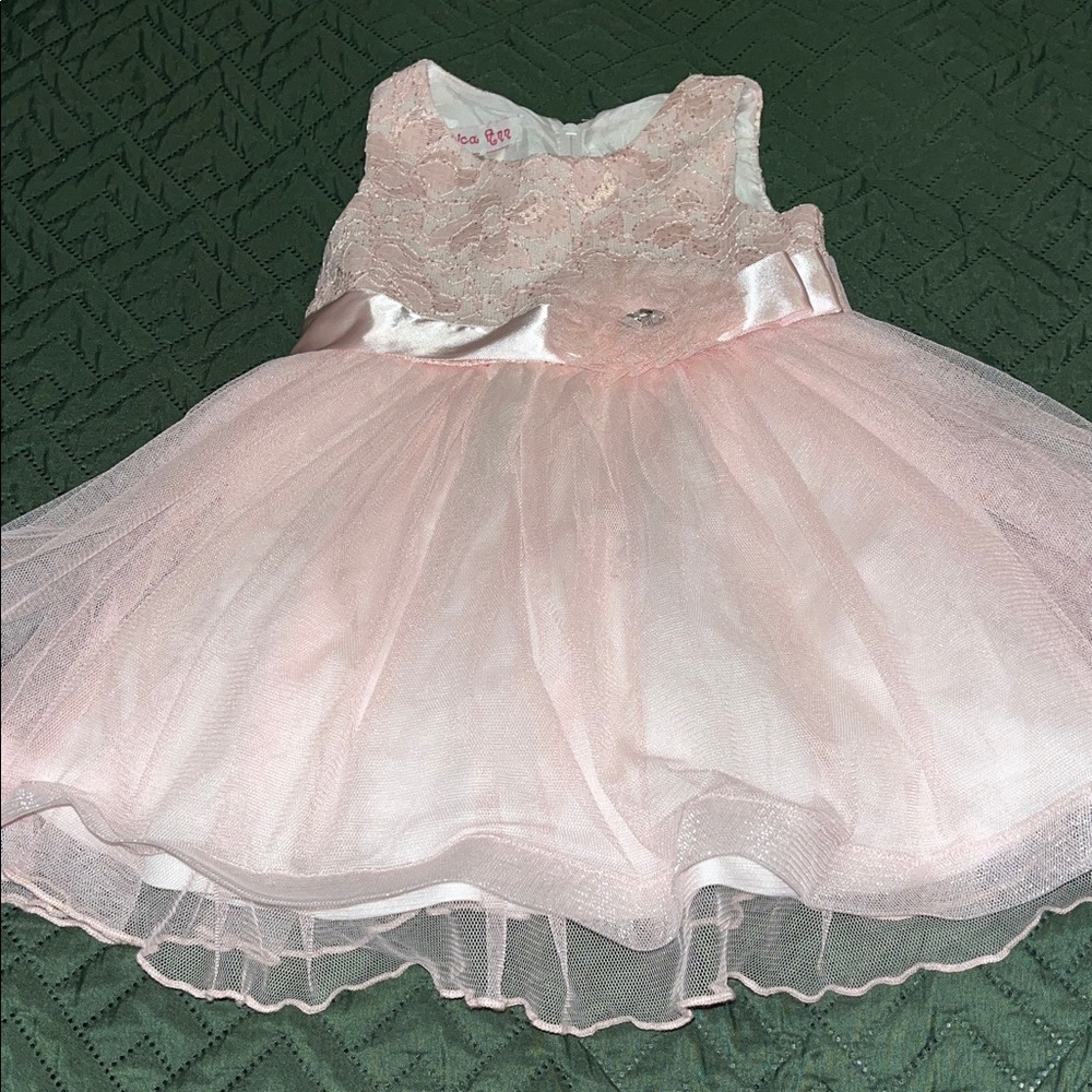 Jessica Ann Pink Lace Dress